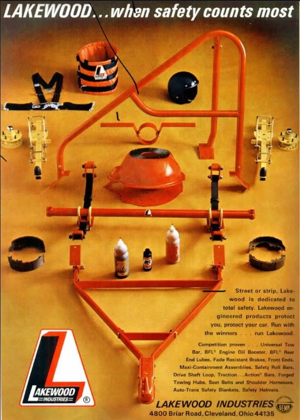 Lakewood safety equipment and accessories display.