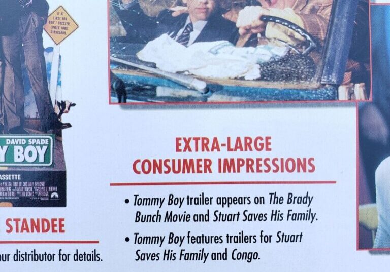 Movie advertisement featuring comedic car scene.